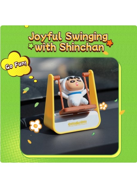 Crayon Shinchan Swing-themed Parking Number Plate with Aromatherapy