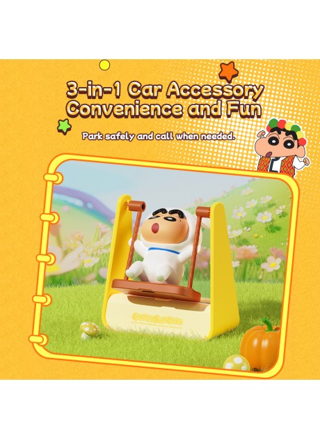 Crayon Shinchan Swing-themed Parking Number Plate with Aromatherapy