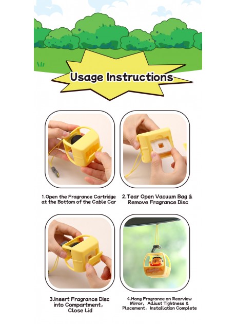 Crayon Shinchan Hanging Cable Car Aroma Diffuser