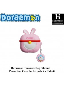 Doraemon Treasure Bag Silicone Protection Case for Airpods 4 - Rabbit