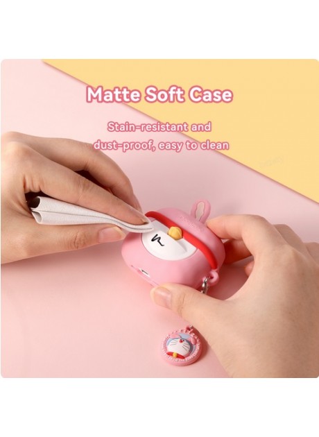 Doraemon Treasure Bag Silicone Protection Case for Airpods 4 - Rabbit