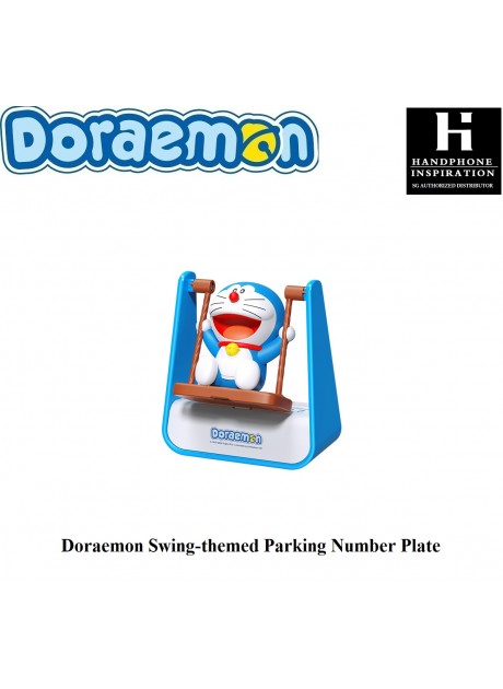 Doraemon Swing-themed Parking Number Plate with Aromatherapy