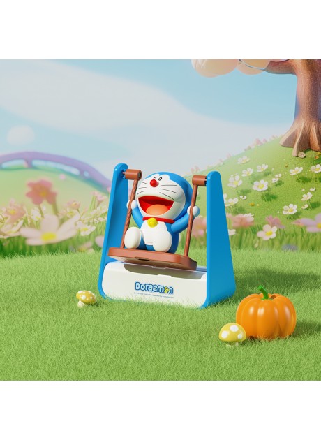Doraemon Swing-themed Parking Number Plate with Aromatherapy