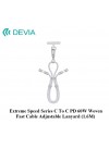 Devia® Extreme Speed Series C To C PD 60W Woven Fast Cable Adjustable Lanyard (1.6M)