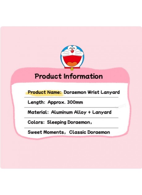 Doraemon Wrist Lanyard - Classic / Sleep / Sweet