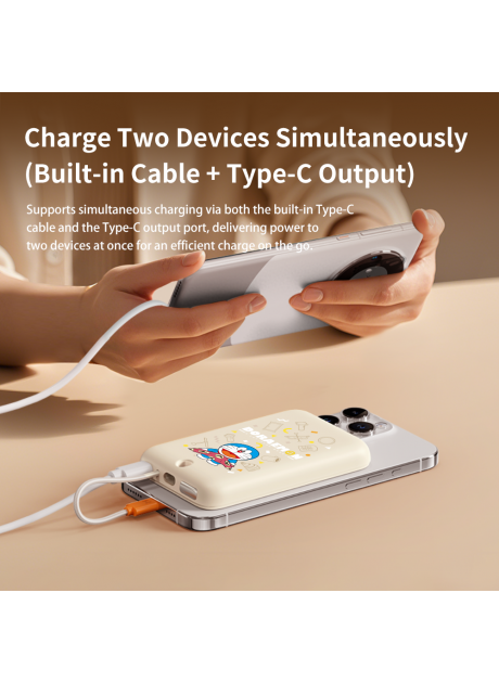 Doraemon TieTie Magnetic PD20W Fast Charging Power Bank with Cable 10000mAh