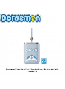 Doraemon PowerSack Fast Charging Power Bank with Cable 10000mAh