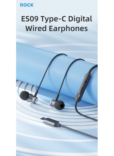 ROCK ES09 Type-C Digital Wired Earphones