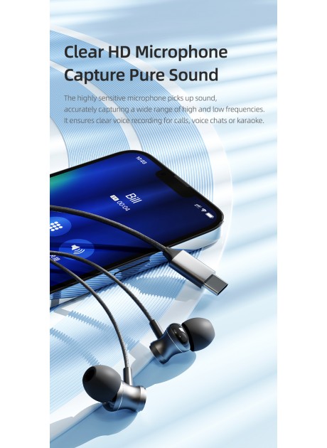 ROCK ES09 Type-C Digital Wired Earphones