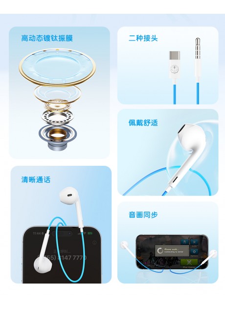 Doraemon Type-C Wired In-Ear Earpiece