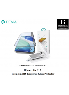 Devia【iPhone 17 / Air】Van Series Premium Full Screen HD Tempered Glass（With Assist Tool）