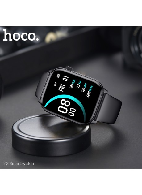 HOCO Smartwatch Y3(Fitness Tracker Heart Rate Monitor For Android/IOS)