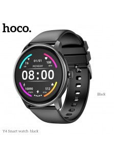 Hoco Smartwatch Y4 (Sleep Management/Heart Rate Monitor/Fitness Tracker For Android/iOS)