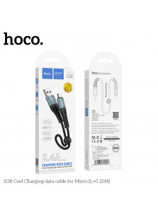 Hoco X38 Cool USB to Micro-USB Charging Cable (0.25M)