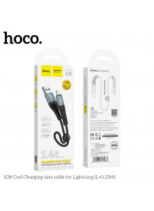 Hoco X38 Cool USB to Lightning Charging Cable (0.25M)