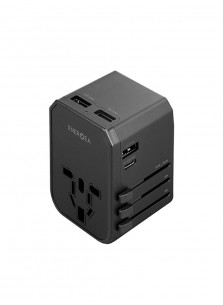 ENERGEA Travelworld PD2 Adapter USB Charger 45W 3xUSB Fast Charging Port + 1xUSB-C PD 45W