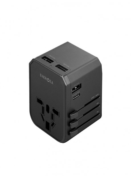 ENERGEA Travelworld PD2 Adapter USB Charger 45W 3xUSB Fast Charging Port + 1xUSB-C PD 45W