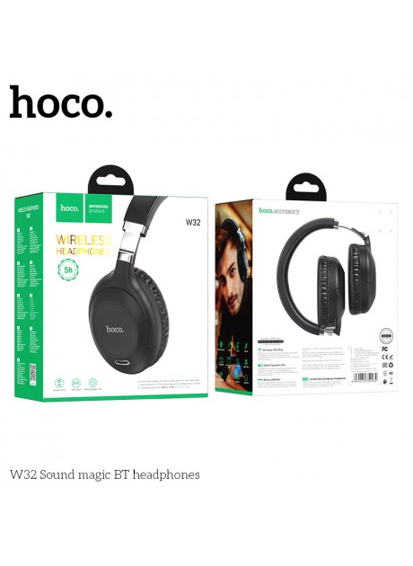Hoco Magic Sound Wireless Headset W32 Black